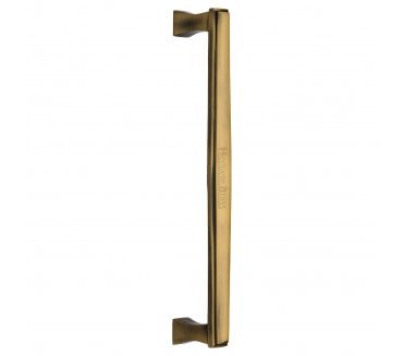 Heritage Brass Art Deco Door Pull Handles - Antique Brass
