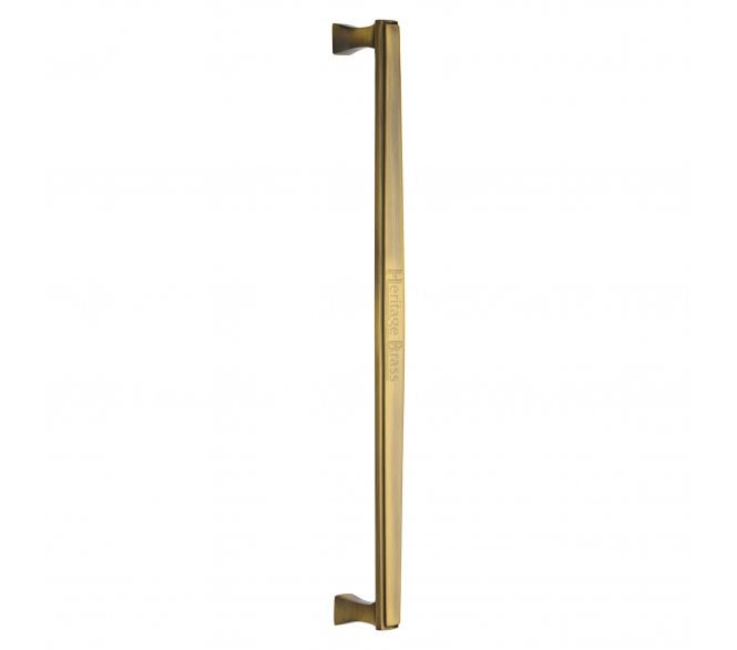 Heritage Brass Art Deco Door Pull Handles - Antique Brass