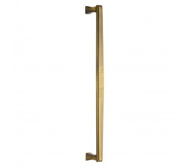 Heritage Brass Art Deco Door Pull Handles - Antique Brass