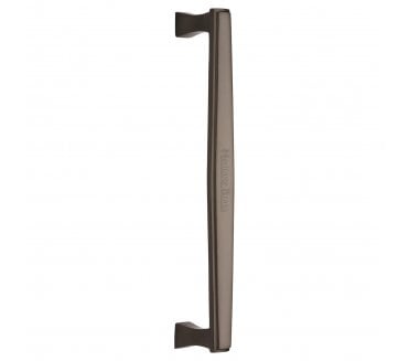Heritage Brass Art Deco Door Pull Handles - Matt Bronze
