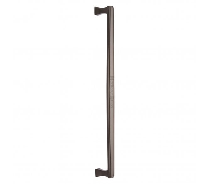 Heritage Brass Art Deco Door Pull Handles - Matt Bronze