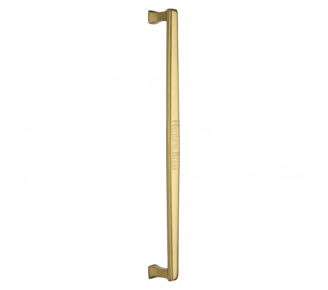 Heritage Brass Art Deco Door Pull Handles - Polished Brass