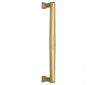 Heritage Brass Art Deco Door Pull Handles - Polished Brass