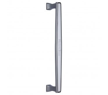 Heritage Brass Art Deco Door Pull Handles - Polished Chrome