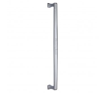 Heritage Brass Art Deco Door Pull Handles - Polished Chrome