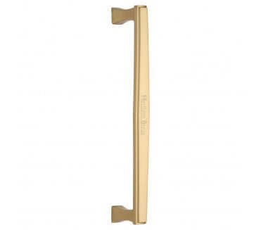 Heritage Brass Art Deco Door Pull Handles - Satin Brass