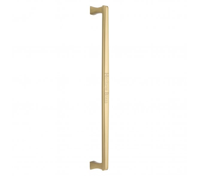 Heritage Brass Art Deco Door Pull Handles - Satin Brass