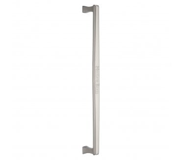 Heritage Brass Art Deco Door Pull Handles - Satin Nickel