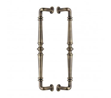 Heritage Brass Avon Back to Back Door Pull Handles - Antique Brass