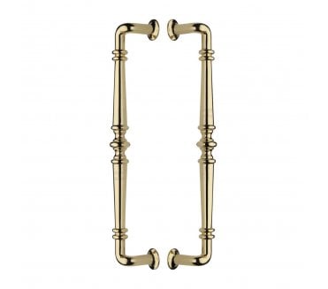 Heritage Brass Avon Back to Back Door Pull Handles - Polished Brass