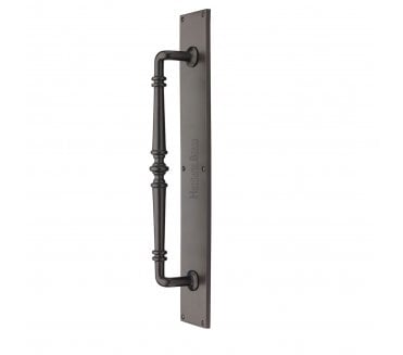 Heritage Brass Avon Door Pull Handle on Plate - Matt Bronze