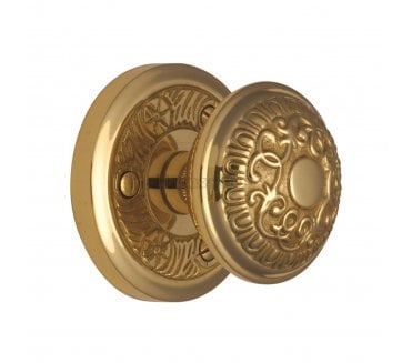 Heritage Brass AYD1324 Aydon Door Knobs - Polished Brass