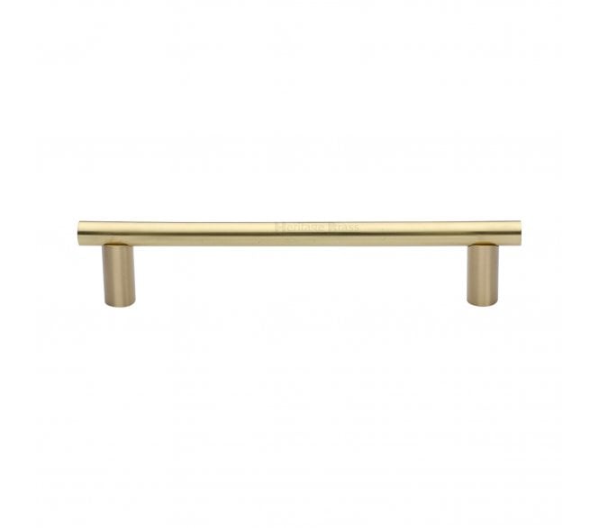 Heritage Brass Bar Door Pull Handles - Satin Brass