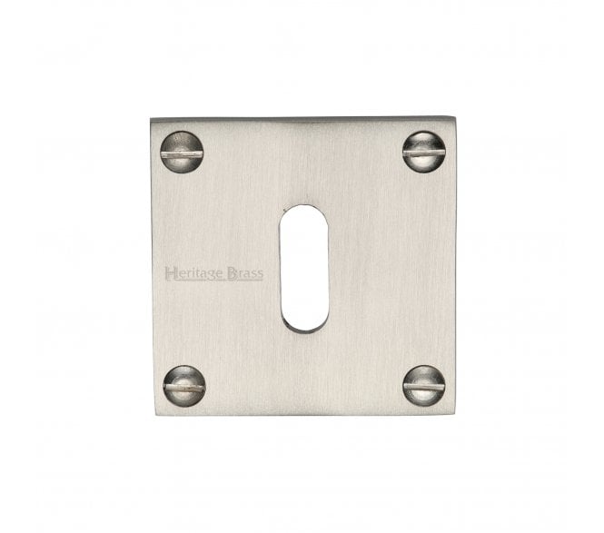 Heritage Brass BAU1556 Square Escutcheon Standard Key - Satin Nickel