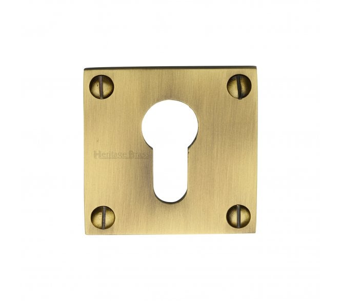 Heritage Brass BAU1558 Euro Profile Escutcheon - Antique Brass