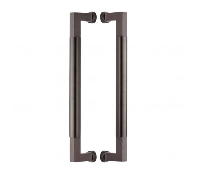 Heritage Brass Bauhaus Back to Back Door Pull Handles - Matt Bronze