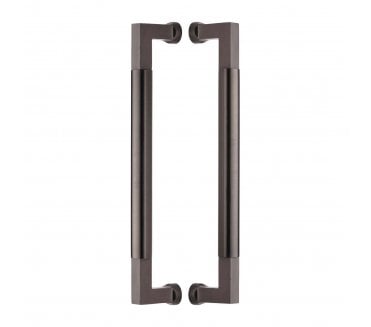 Heritage Brass Bauhaus Back to Back Door Pull Handles - Matt Bronze