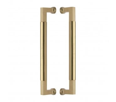 Heritage Brass Bauhaus Back to Back Door Pull Handles - Satin Brass