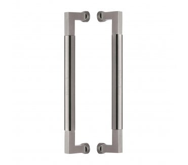 Heritage Brass Bauhaus Back to Back Door Pull Handles - Satin Nickel