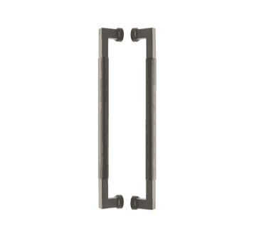 Heritage Brass Bauhaus Knurled Back to Back Door Pull Handles - Antique Brass