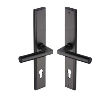 Heritage Brass Bauhaus Multipoint Lock Handles, 92mm Centres - Matt Bronze