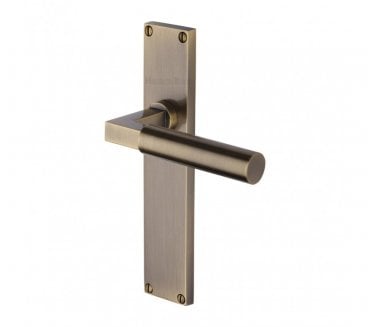 Heritage Brass Bauhaus On Long Backplate - Antique Brass