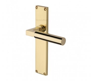 Heritage Brass Bauhaus On Long Backplate - Polished Brass