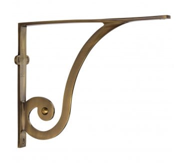 Heritage Brass BR2170 Ornate Shelf Brackets - Antique Brass