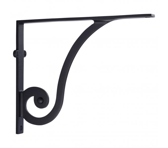 Heritage Brass BR2170 Ornate Shelf Brackets - Matt Black
