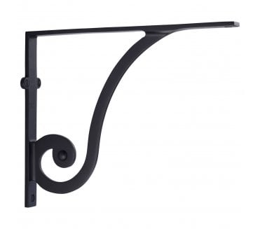 Heritage Brass BR2170 Ornate Shelf Brackets - Matt Black