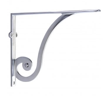 Heritage Brass BR2170 Ornate Shelf Brackets - Satin Chrome