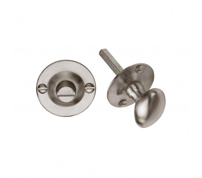 Heritage Brass BT15 Bathroom Turn & Release - Satin Nickel