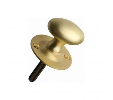 Heritage Brass BT5 Oval Turn For Security Rack Bolt - Satin Brass