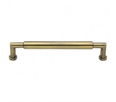 Heritage Brass C0319 Cabinet Pull Handles - Bauhaus Round Design - Antique Brass
