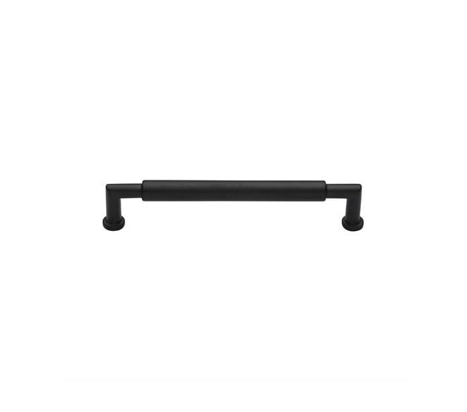 Heritage Brass C0319 Cabinet Pull Handles - Bauhaus Round Design - Matt Black