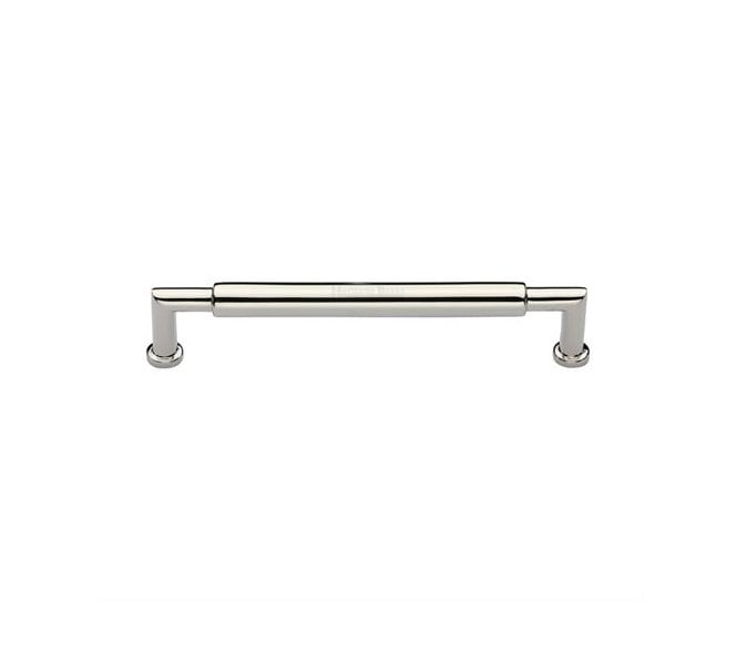 Heritage Brass C0319 Cabinet Pull Handles - Bauhaus Round Design - Polished Nickel