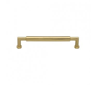 Heritage Brass C0319 Cabinet Pull Handles - Bauhaus Round Design - Satin Brass