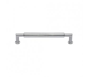 Heritage Brass C0319 Cabinet Pull Handles - Bauhaus Round Design - Satin Chrome