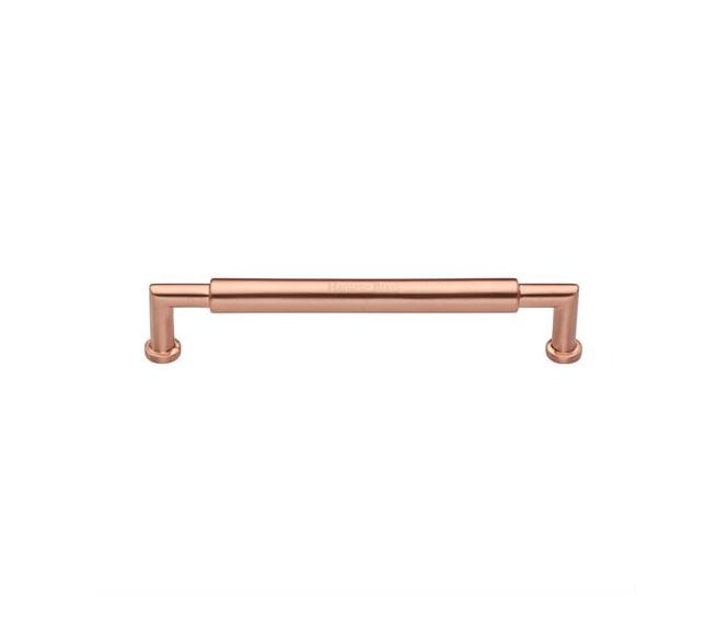 Heritage Brass C0319 Cabinet Pull Handles - Bauhaus Round Design - Satin Rose Gold