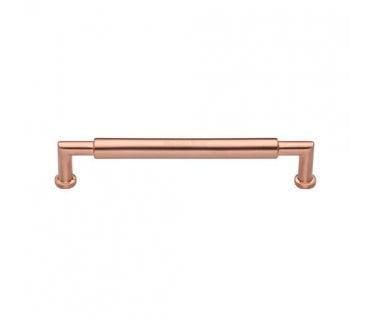 Heritage Brass C0319 Cabinet Pull Handles - Bauhaus Round Design - Satin Rose Gold