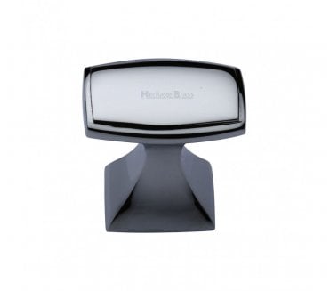 Heritage Brass C0333 Art Deco Cabinet Knob -  Polished Chrome