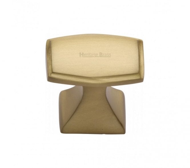 Heritage Brass C0333 Art Deco Cabinet Knob -  Satin Brass