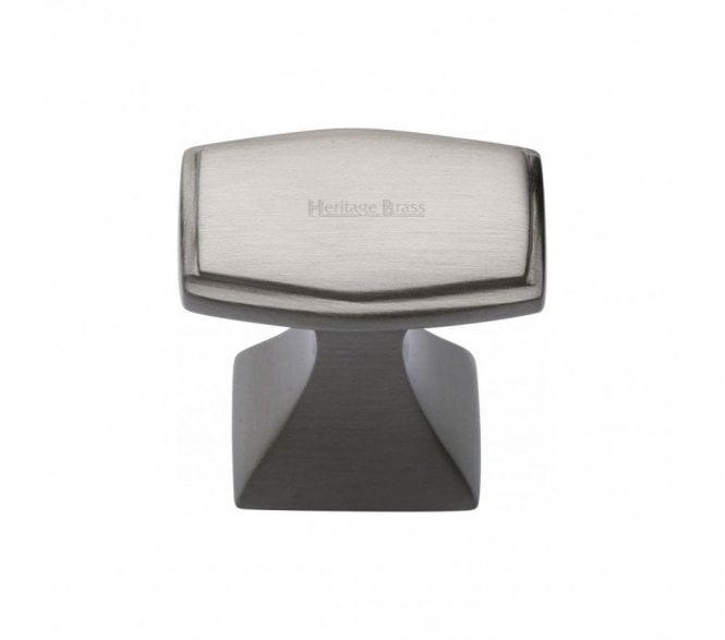 Heritage Brass C0333 Art Deco Cabinet Knob -  Satin Nickel