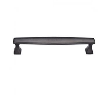 Heritage Brass C0334 Art Deco Cabinet Pull Handles - Matt Black