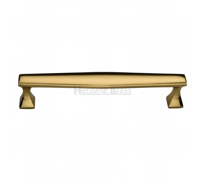 Heritage Brass C0334 Art Deco Cabinet Pull Handles - Polished Brass