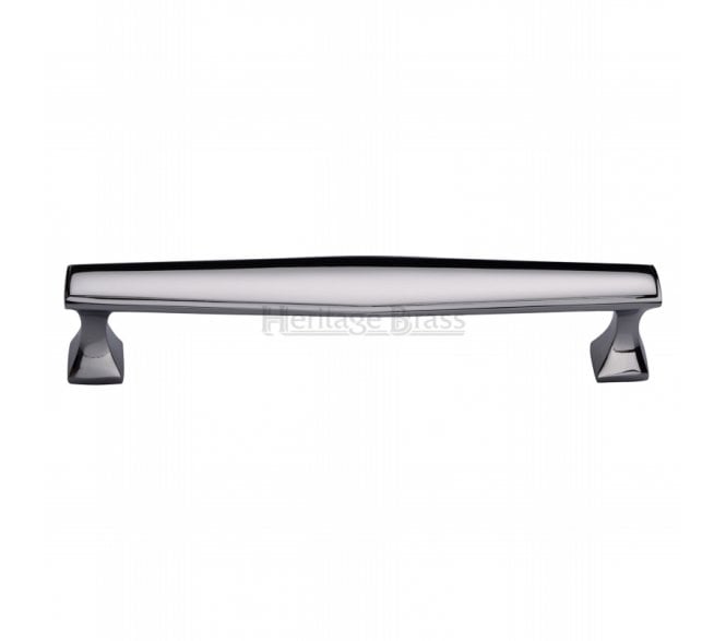 Heritage Brass C0334 Art Deco Cabinet Pull Handles - Polished Chrome