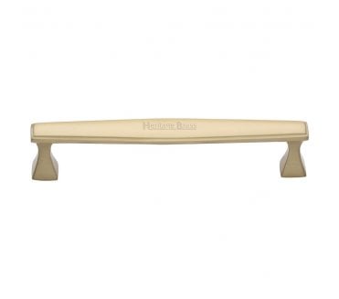 Heritage Brass C0334 Art Deco Cabinet Pull Handles - Satin Brass