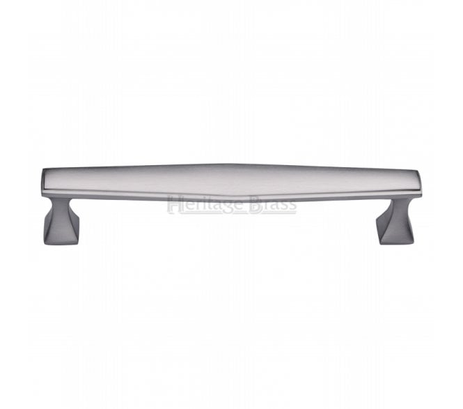 Heritage Brass C0334 Art Deco Cabinet Pull Handles - Satin Chrome