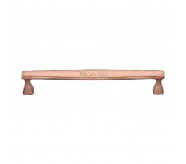 Heritage Brass C0334 Art Deco Cabinet Pull Handles - Satin Rose Gold