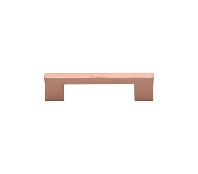 Heritage Brass C0337 Metro Square Cabinet Pull Handles - Satin Rose Gold